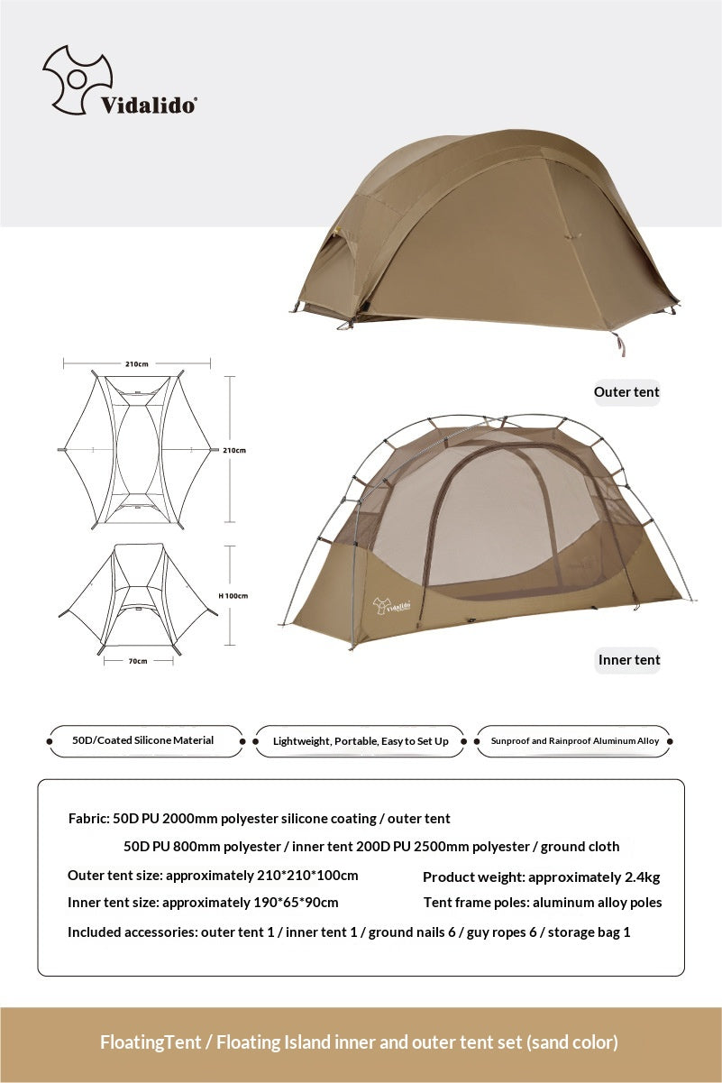 Tente de camping en plein air Portable léger