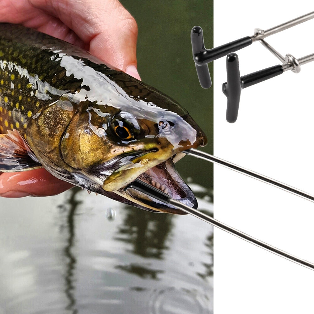 Acier inoxydable Poisson noir ouverture bouche grenouille Prise accessoires pêche Tackle