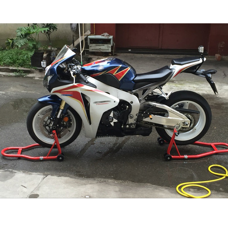 Outils d'entretien de levage et d'abaissement pour roues avant et arrière de moto