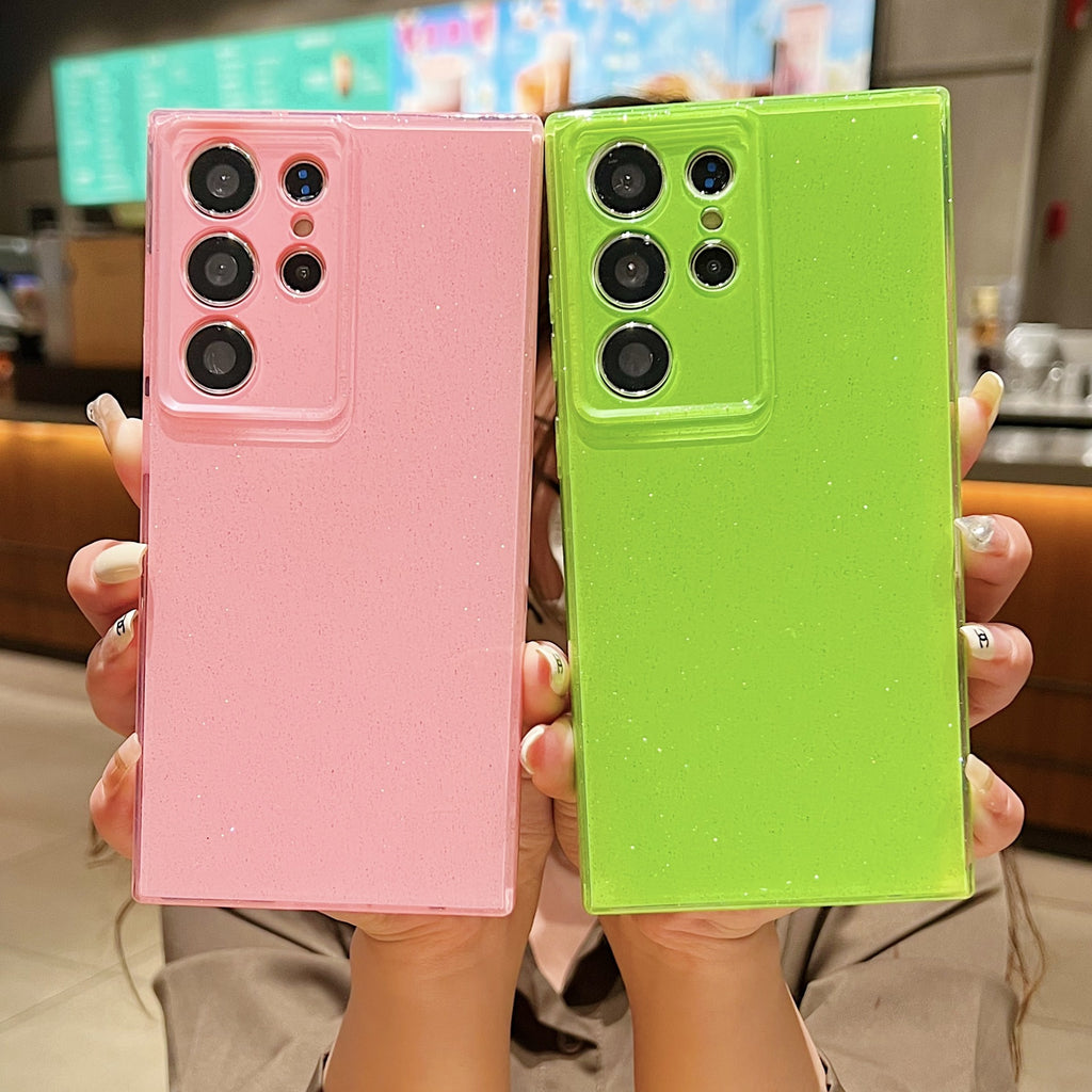 Étui de téléphone Jelly Soft Shell, tout compris, pour glitter fin trou