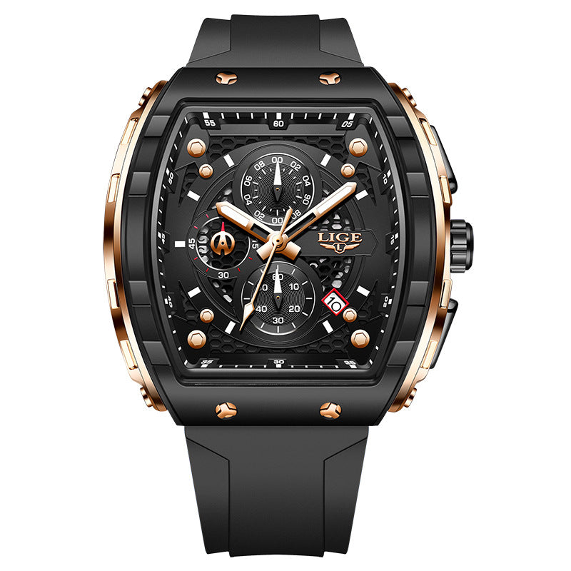 Montre Quartz Sport Homme Multifonctionnelle Lumineuse Imperméable