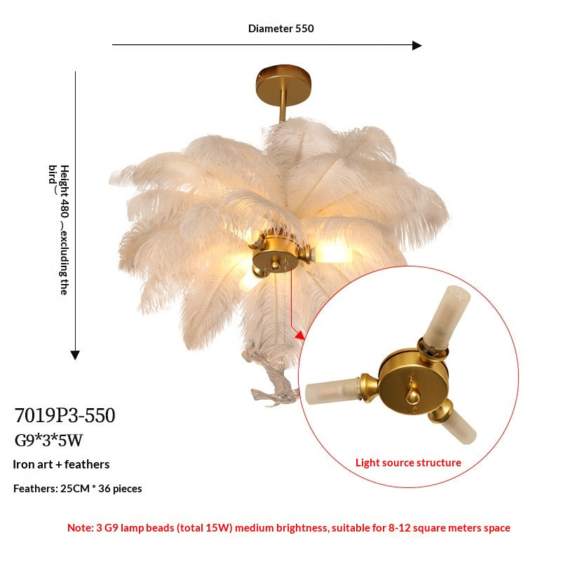 Chandail de plumes fini de pétrole