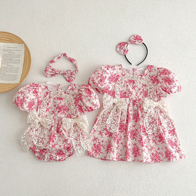 Robe d'été à manches courtes pour les filles