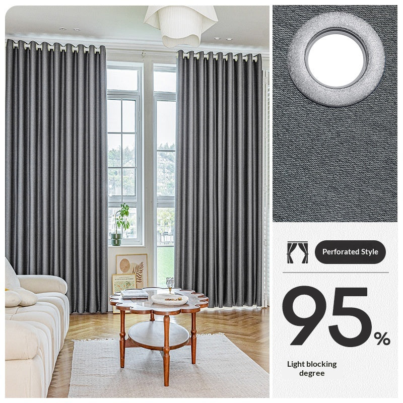 Installation sans percement haute précision noir sans rideau avec tige