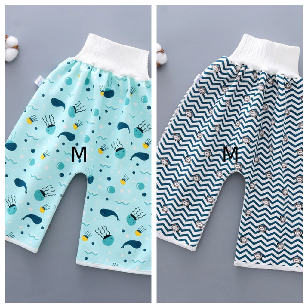Imperméable Pantalon d'entraînement Urine Bébé Garçons et Filles Nuit Urine Lavable Couche