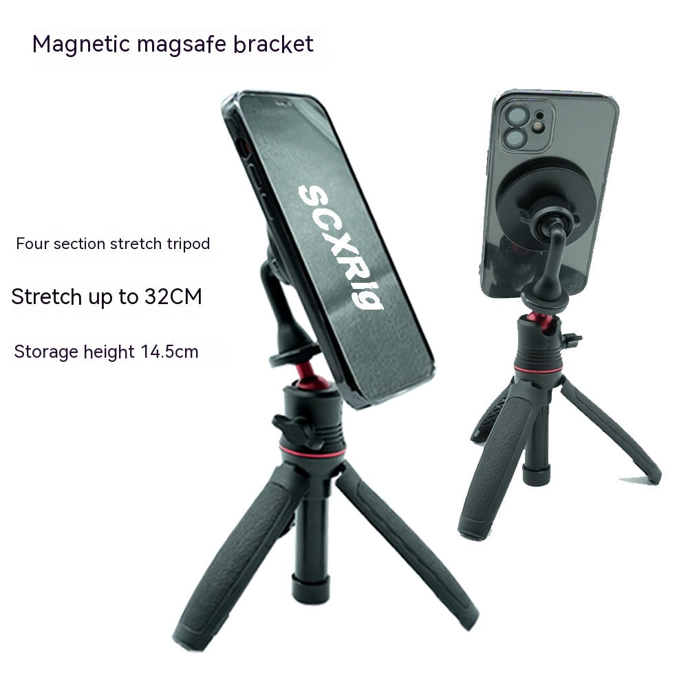 Support de téléphone magnétique Trépied rotatif de bureau paresseux avec anneau magnétique