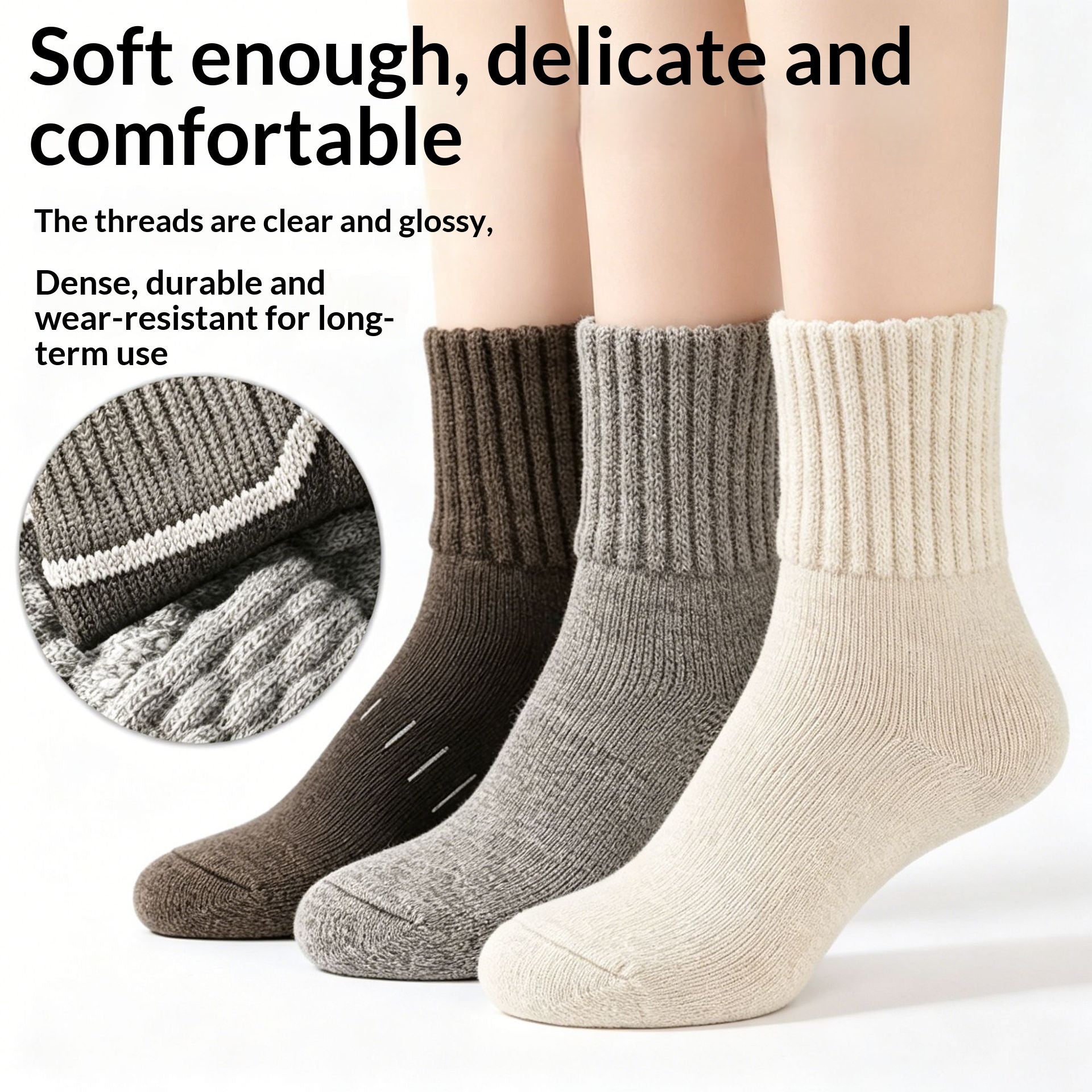 Approvisionnement direct en usine de chaussettes retro rayées mi-calf