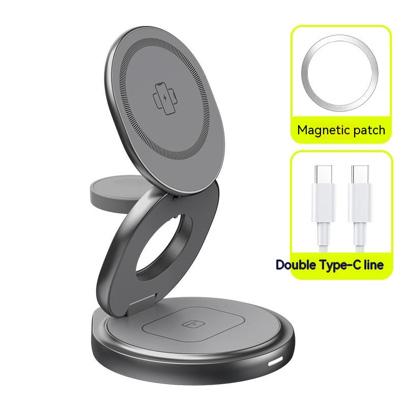 Support de pliage magnétique 3-en-1 pour chargeur sans fil