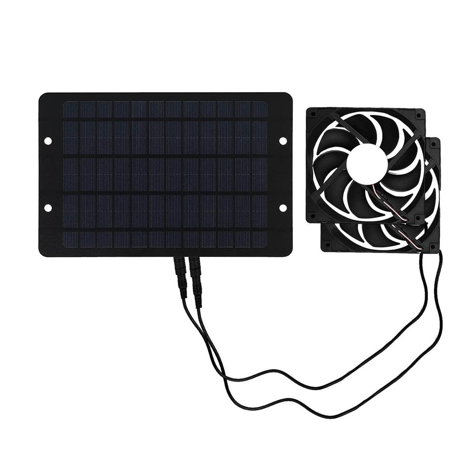 Kit de ventilateur d'échappement à énergie solaire 10W 12V Solar Panel Kit de ventilateur double pour serre de poulet