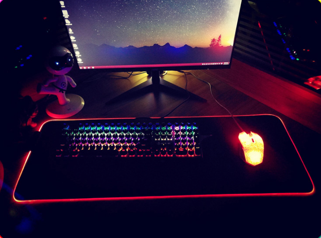 RGB Mouse Pad Lumineux Mouse Pad Led Mouse Pad