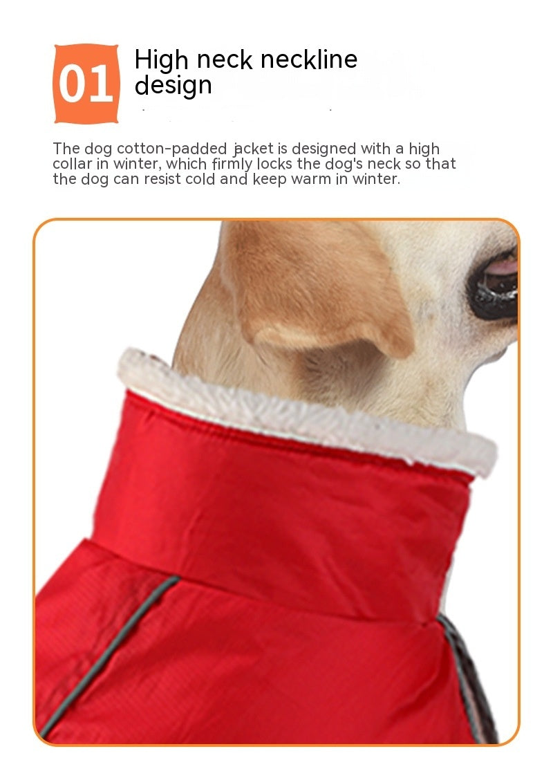 Animaux de compagnie Coton rembourré Coat Hiver Grand chien Golden Retriever Jarre Aero Bull Corgi Puppy Cloth