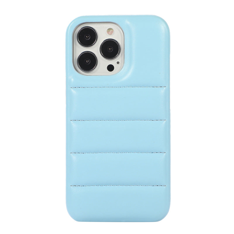Clapet de téléphone en cuir d'Instagram en couleur solide