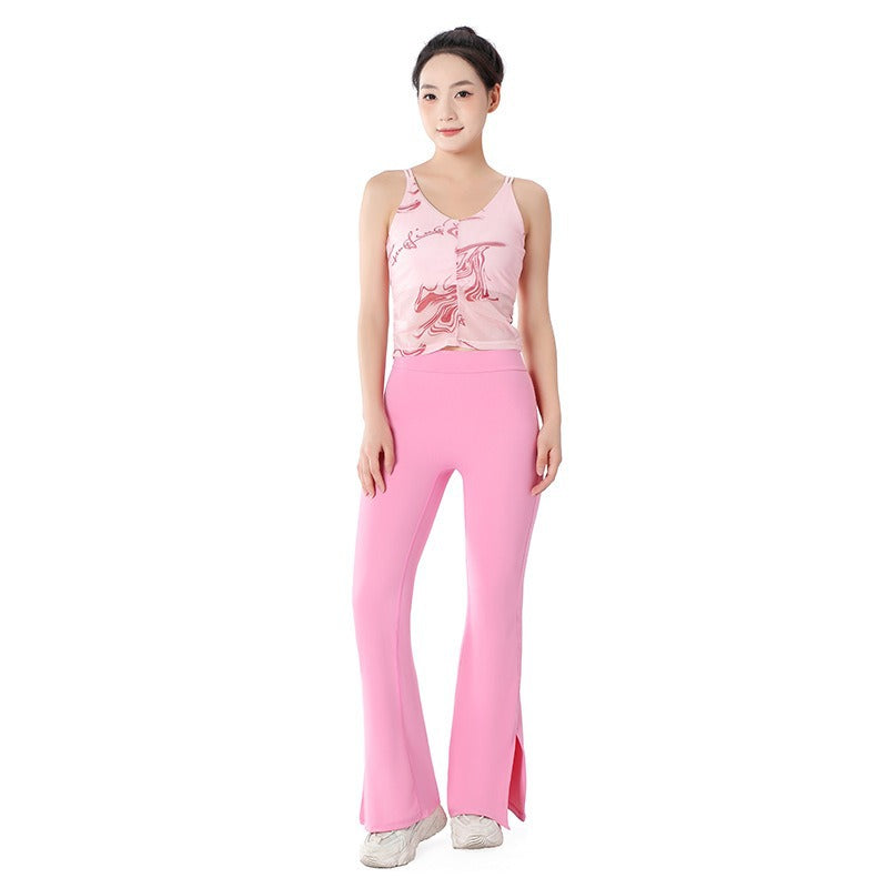 Vente imprimé Yoga Vest Sports de sport mode porter Casual Sling Fitness sans manches à