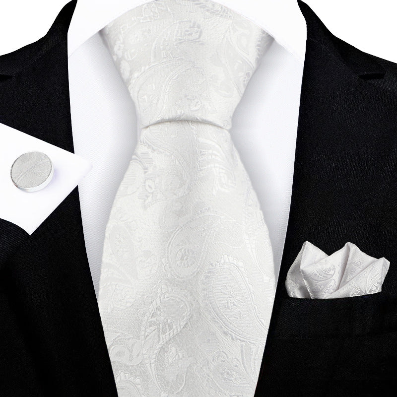 Cravate à fleurs de cajou broyée Jacquard
