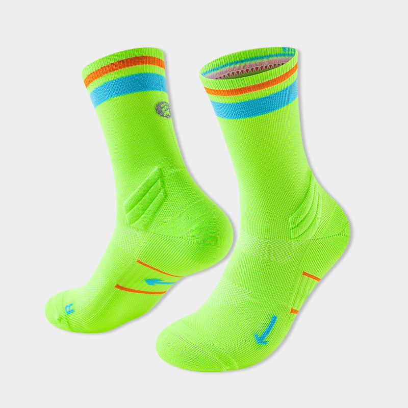 Hommes et femmes Chaussettes Marathon mi-calf pour la randonnée en plein air et le sentier