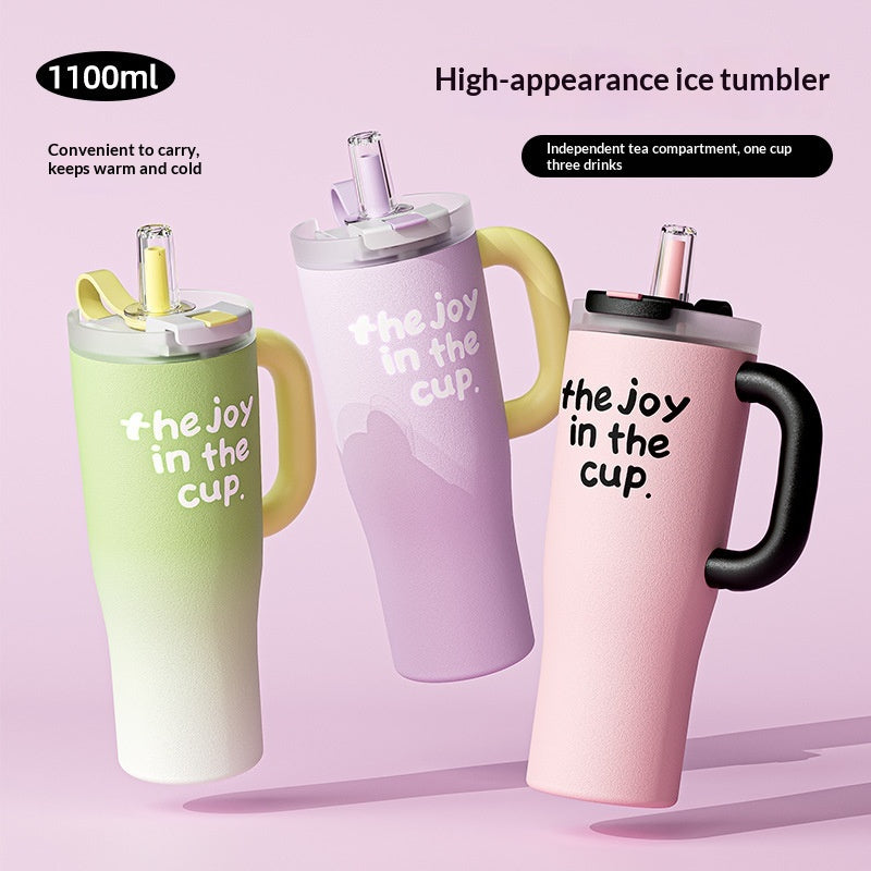 Insulated double-wall stainless steel water bottle