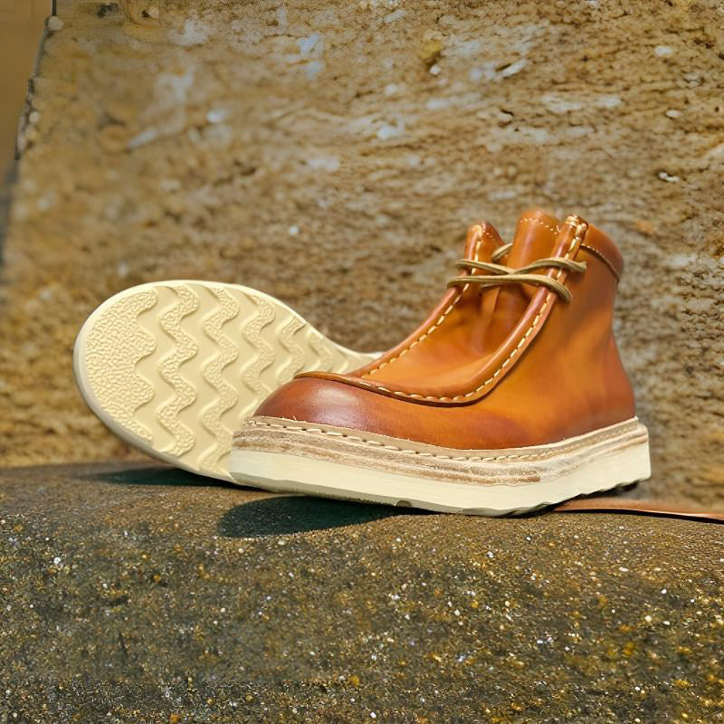 Petit Ami Khaki Martin Bottes lavées