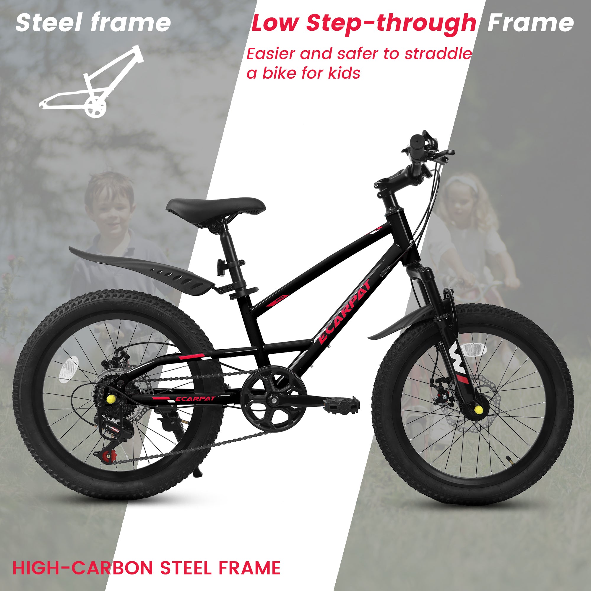 A20184 20 pouces VTT enfants pour garçons et filles