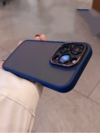 Metal Lens Circle Skin Feeling Matte Protection Cover