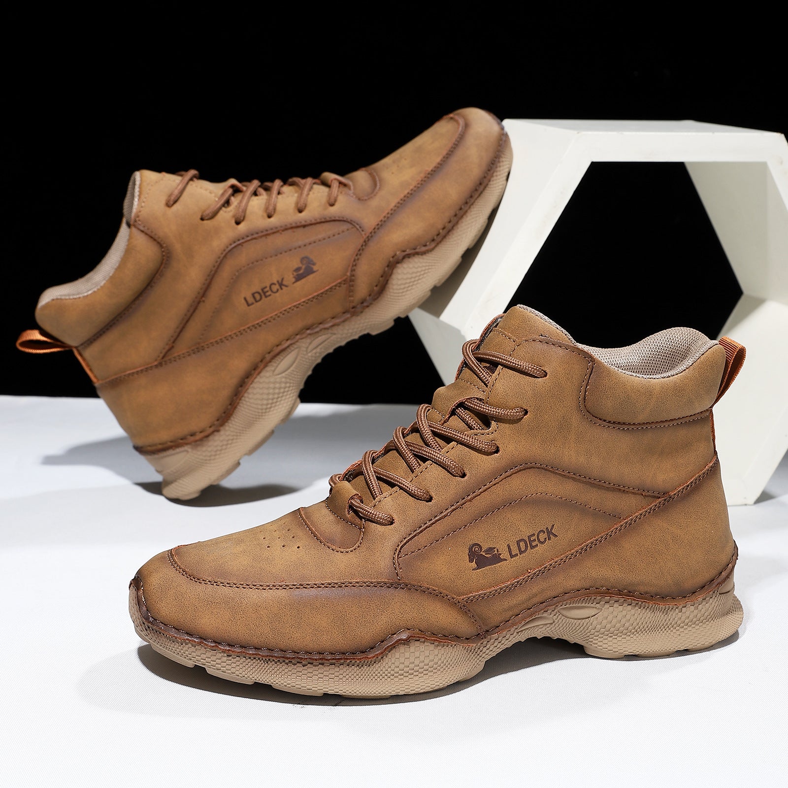 Chaussures décontractées à lacets plats pour hommes