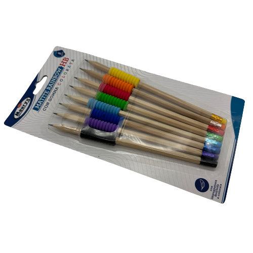 MOQ 5000 Sets 6 Supports de stylo à éponge fileté Hb Pencil Gel Pen Cover Non-dérapant Positif