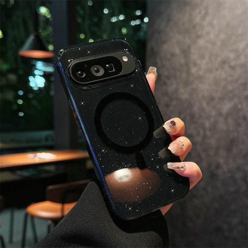 Étui de téléphone magnétique transparent Starry Sky