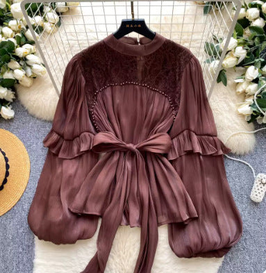 Chemise à manches longues pour femmes