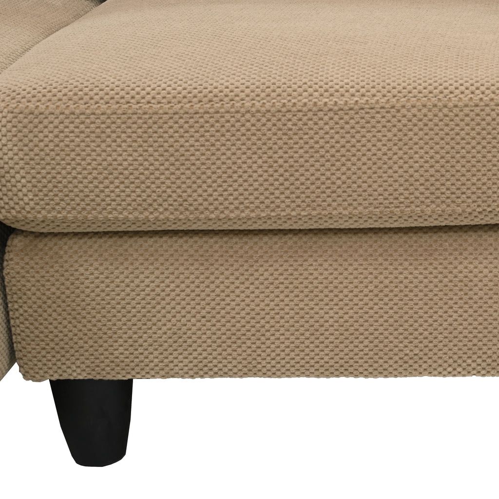 Nubby tapisserie U-Shaped Sofa