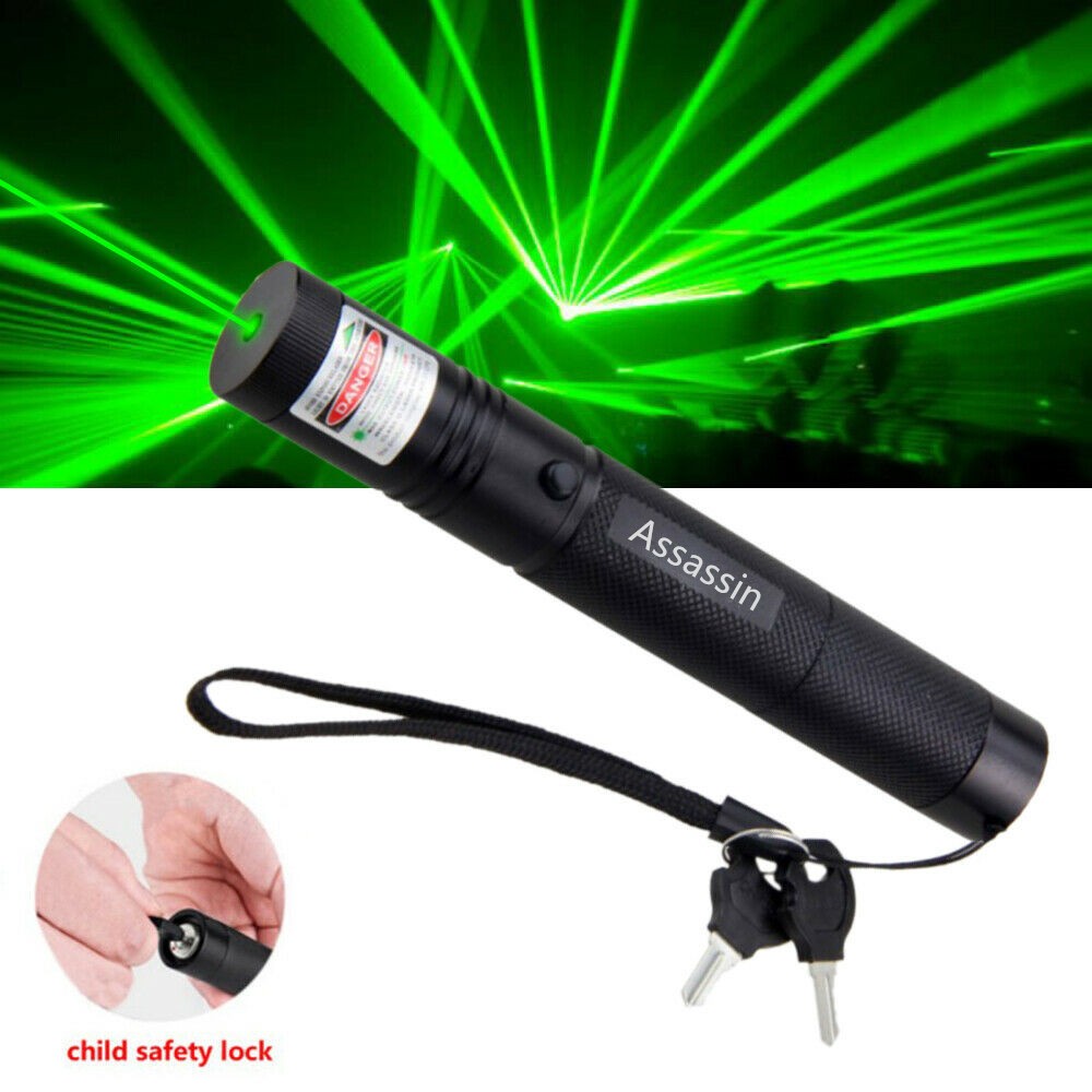 Stylo pointeur laser vert lumière visible faisceau Lazer Torche 532nm 1mw USB rechargeable Flashlig