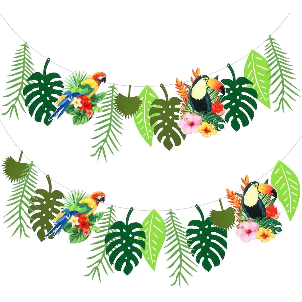 Feuilles tropicales à 3 pièces Banner Garland