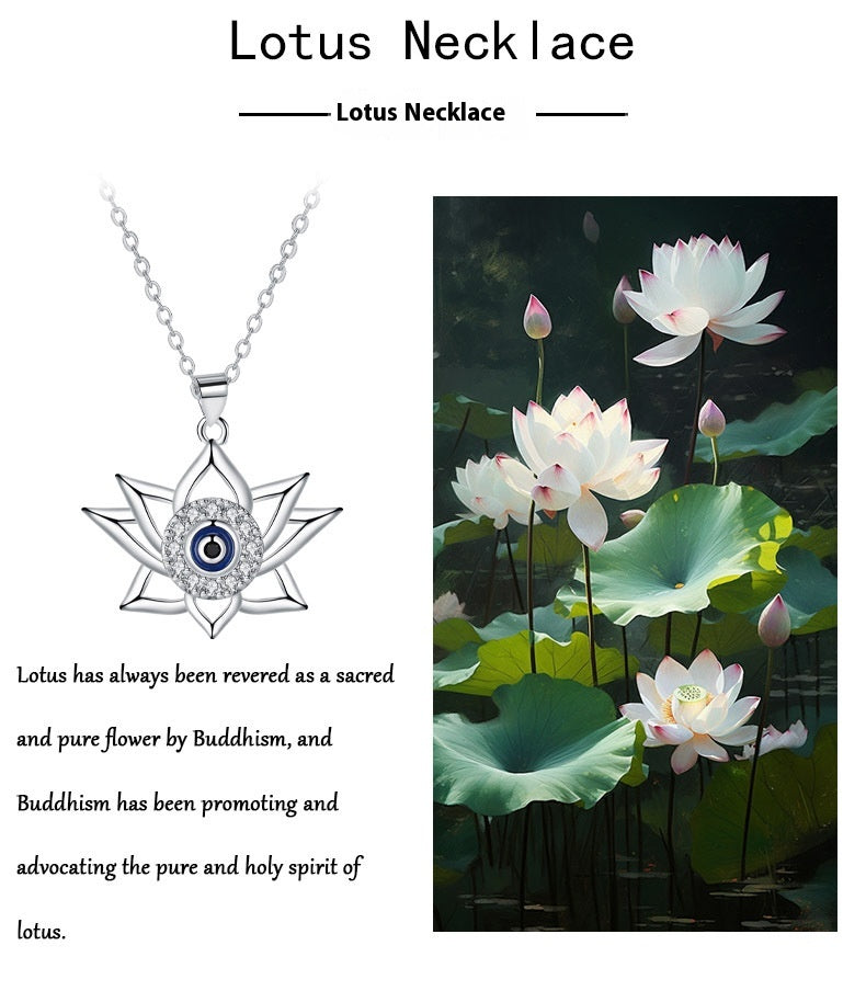 Vieux collier d'oeil du diable Lotus Bottom
