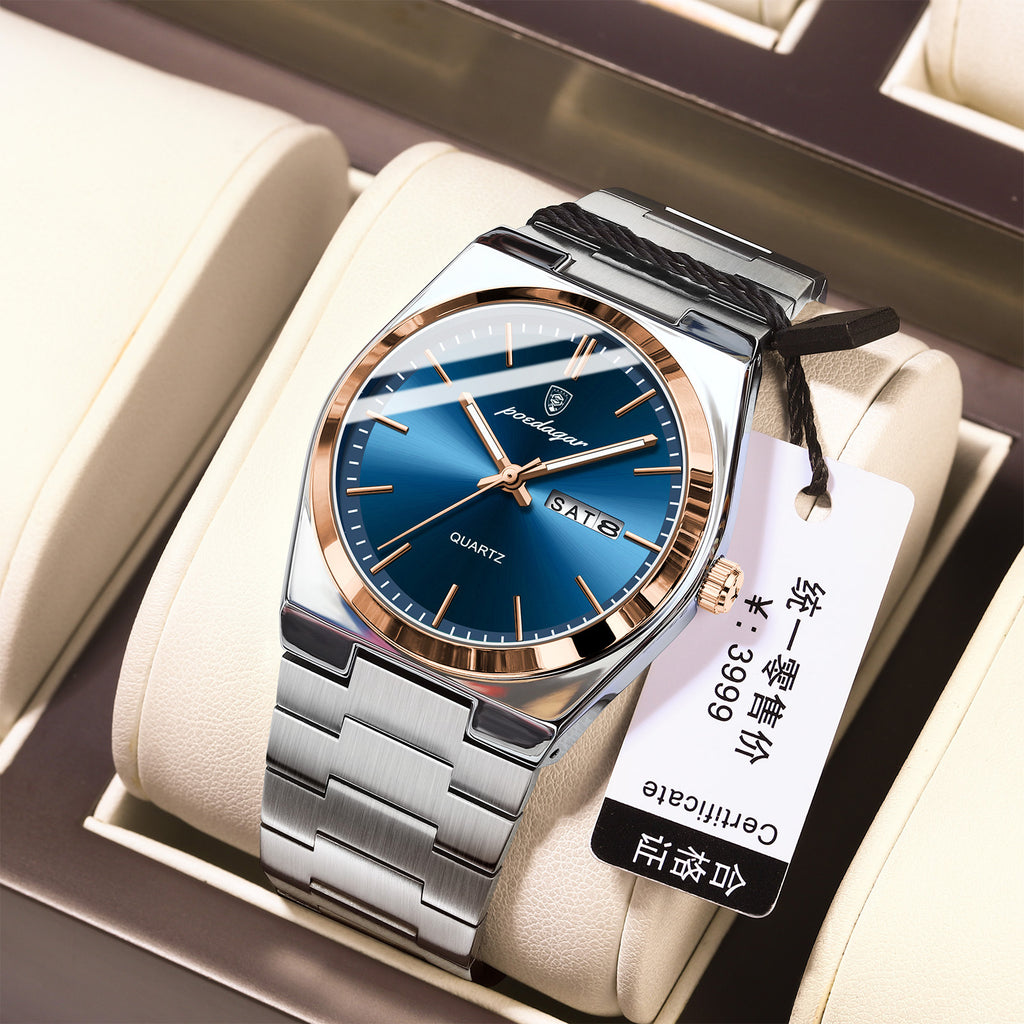 Montres Homme ultra-mince étanche Lumineux