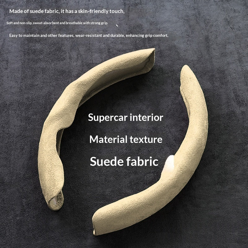 Voiture Suede Couverture de volant qui absorbe la sueur