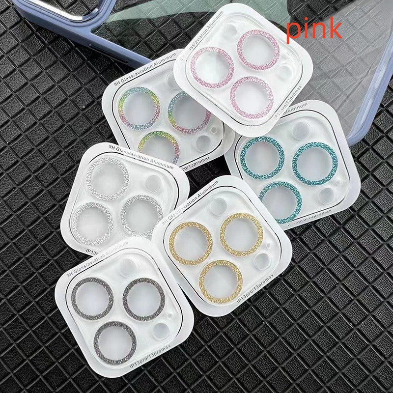 Cell Phone Rhinestone Integrated Lens Protector