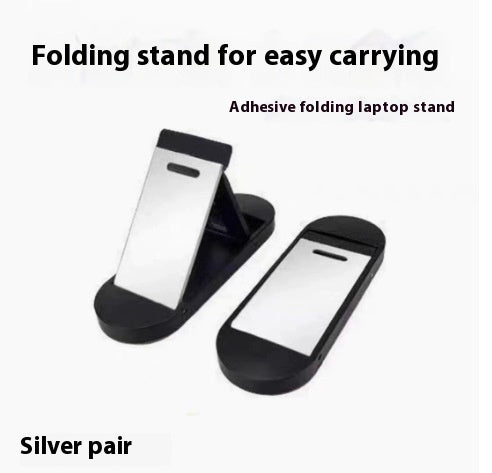 Petit support d'ordinateur en alliage d'aluminium pliable et portable invisible