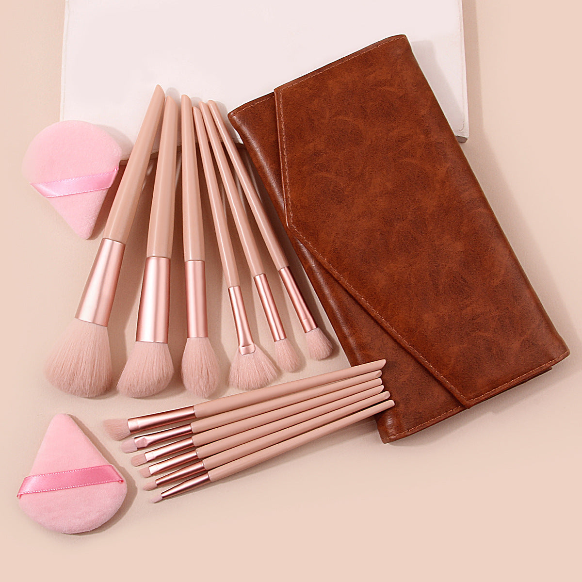 12 PCs Makeup Brush Set Soft Hair Beauty Tools