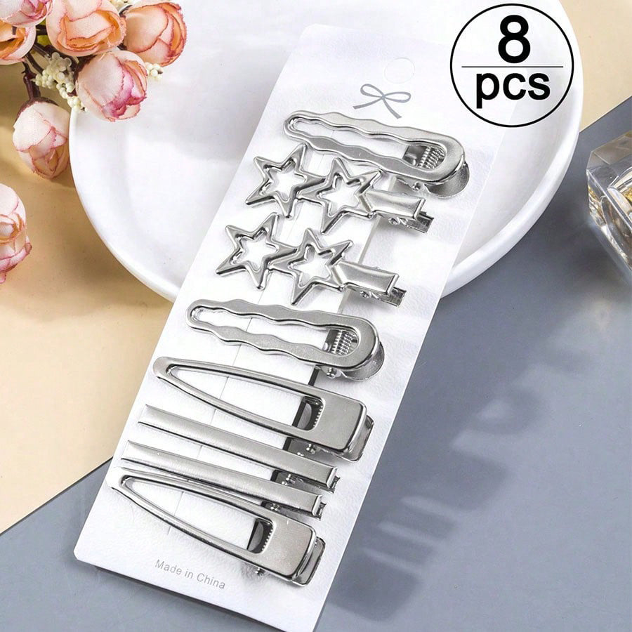 Lot de strass en forme de coeur, 24 pièces, lettre Duckbill