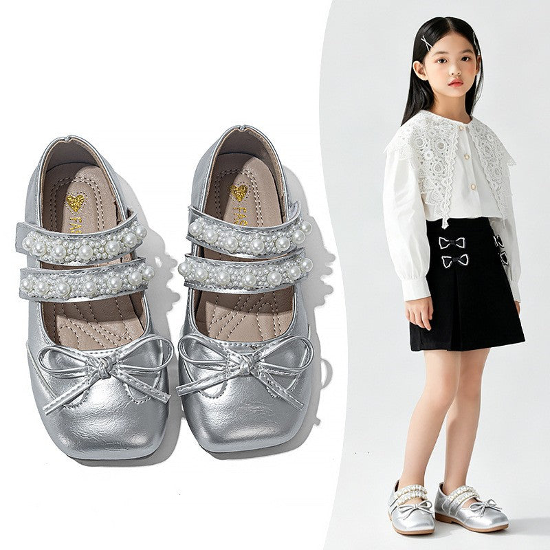 Printemps été filles chaussures en cuir