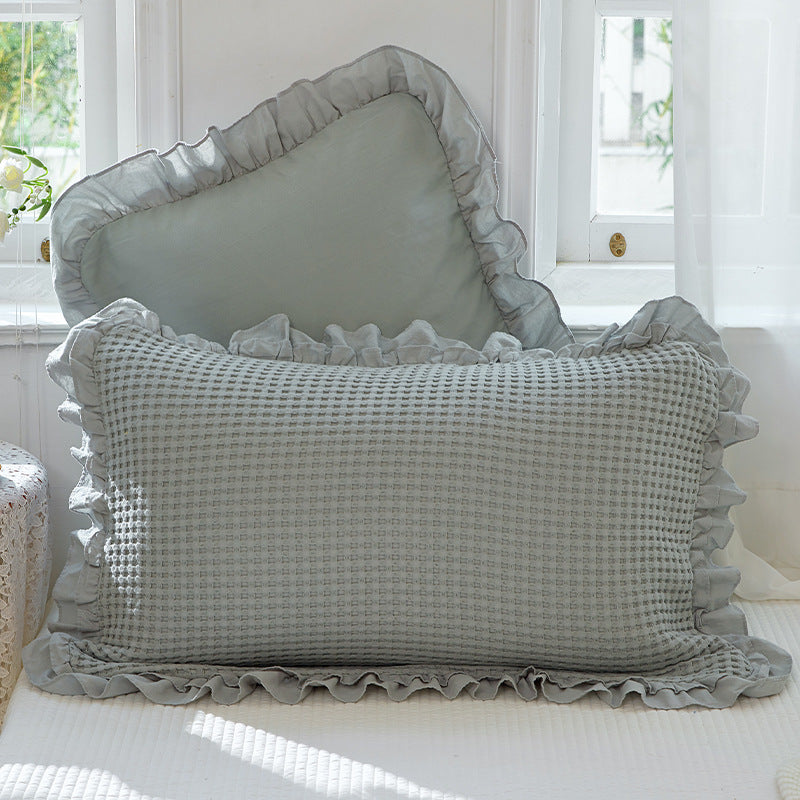 Coussin en une seule pièce à tisser à la gaufre