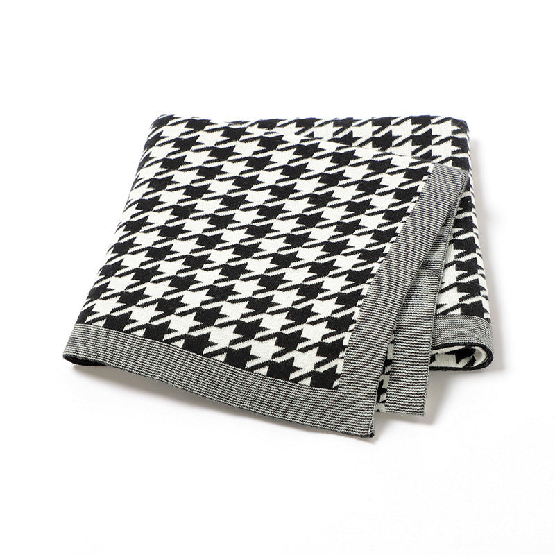 Couverture en maille pour bébé Jacquard