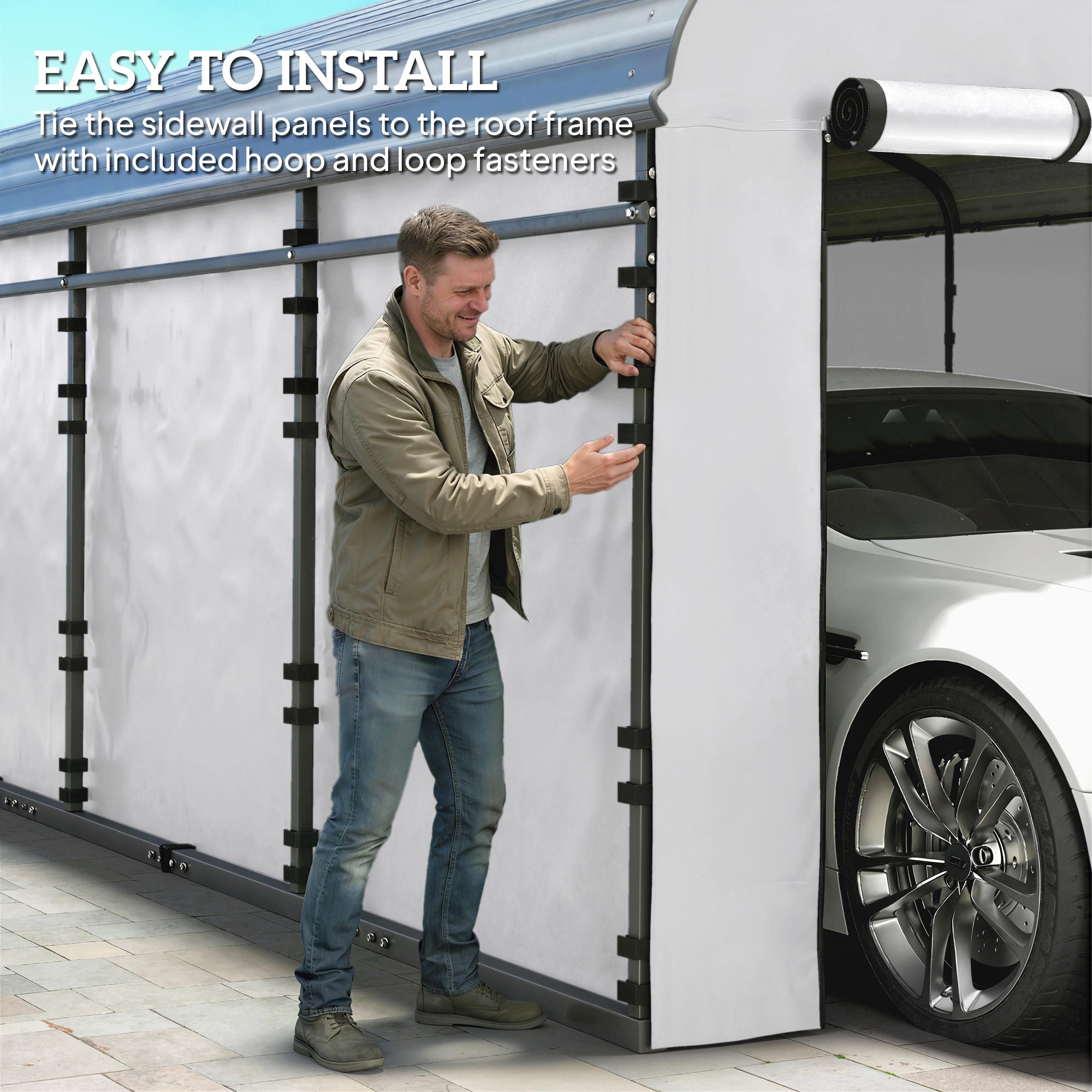 Panneau latéral de remplacement de port de voiture pour 12 x 20