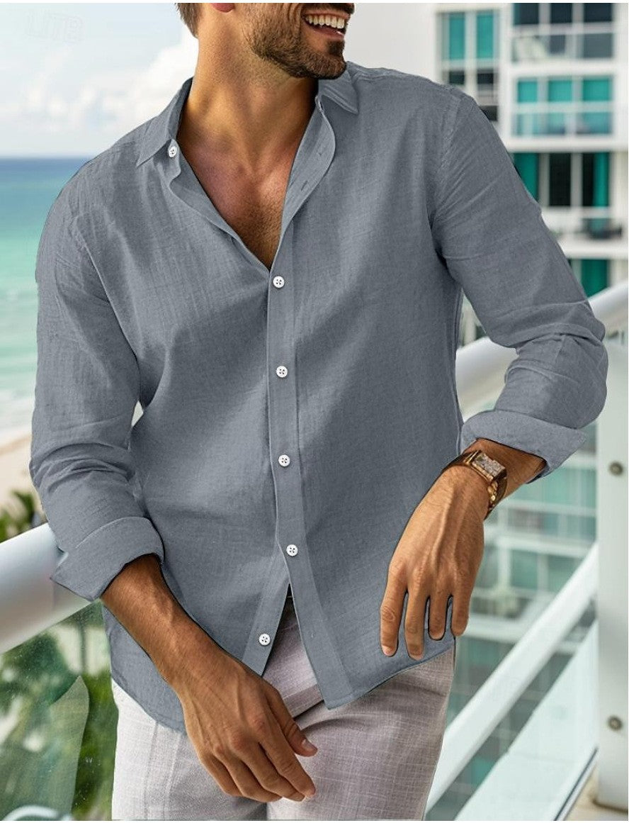 Chemise à manches longues pour hommes