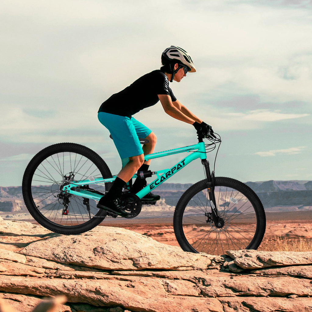 A26207 26 pouces Cadre en acier Shock Fork Plus Shock Absorber 21 vitesses Unisex Mountain Bike