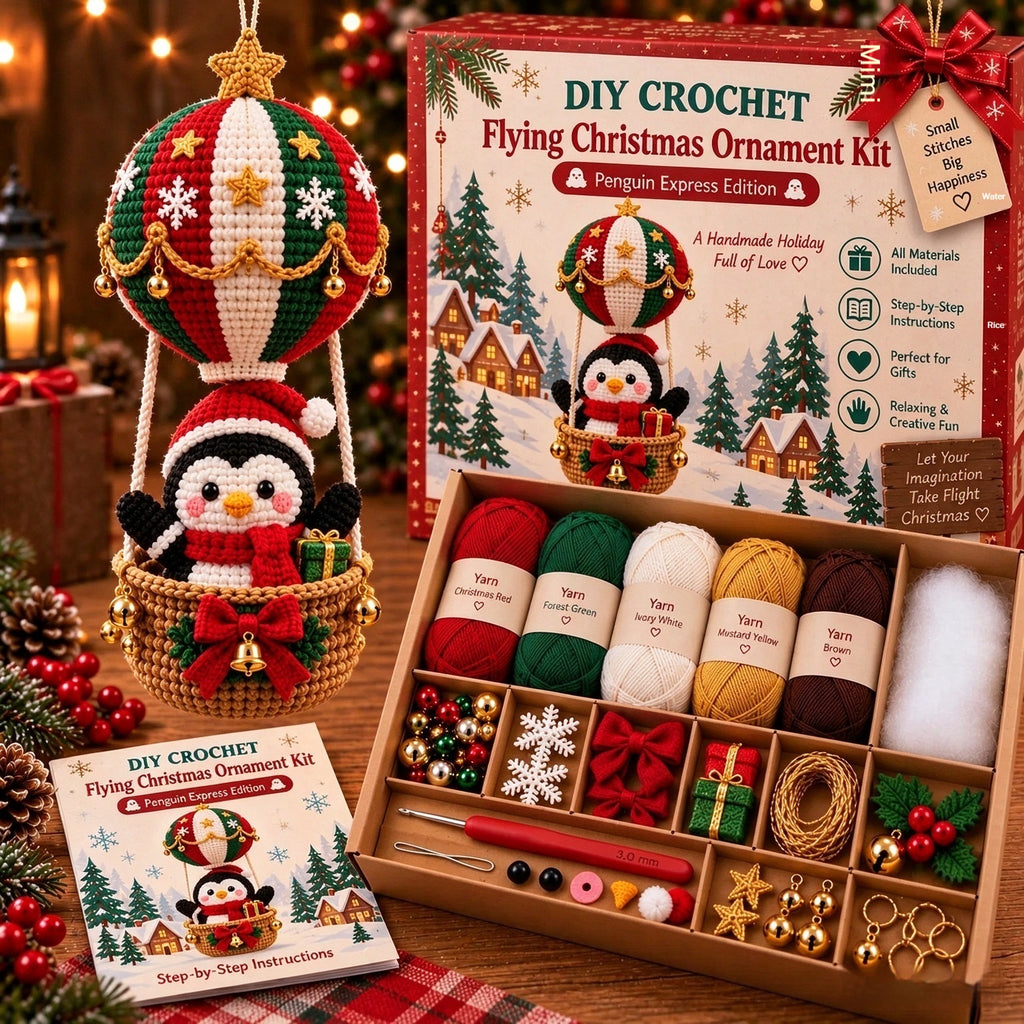 European and American Flying Christmas bricolage Crochet Kit