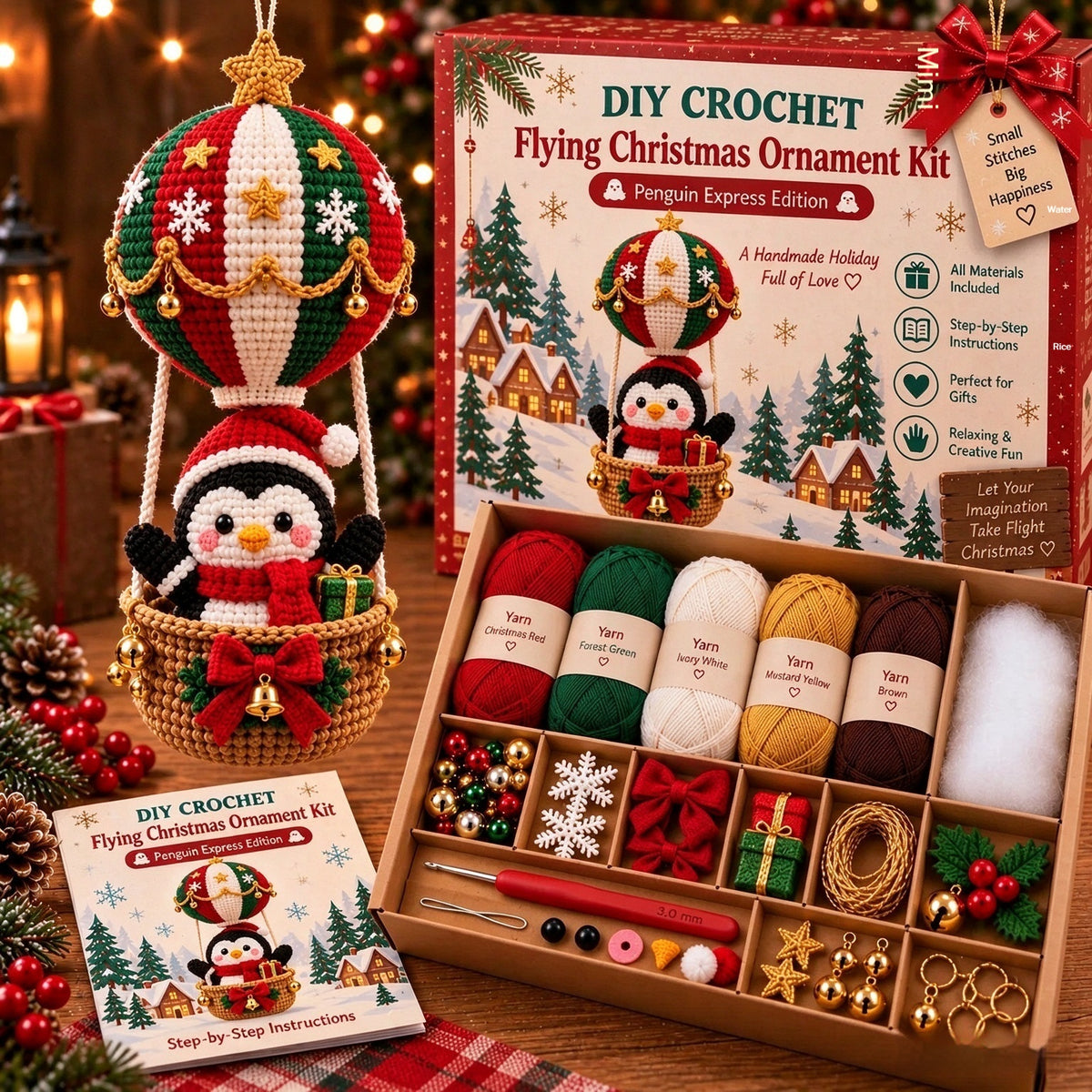 European and American Flying Christmas bricolage Crochet Kit