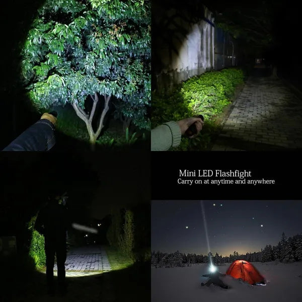 2x Extreme Hell Flashlight Zoom USB Rechargeable with Battery LED