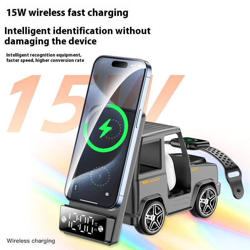 Chargeur d'écouteur de bureau sans fil pour téléphone mobile créatif