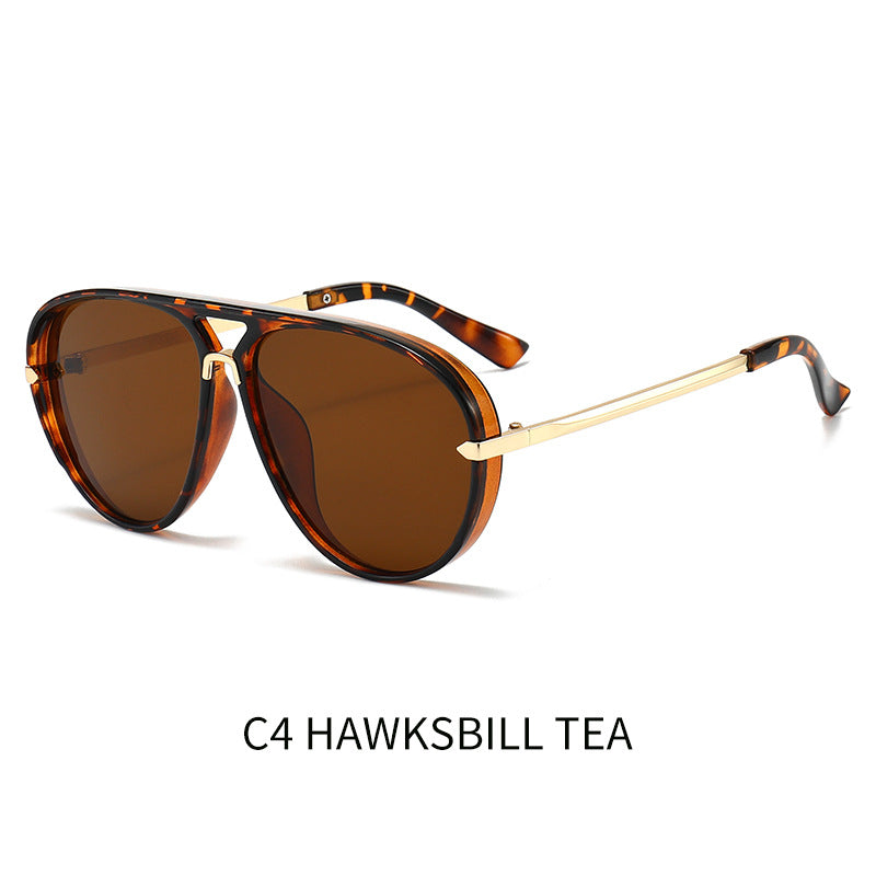 Lunettes de soleil de style grenouille