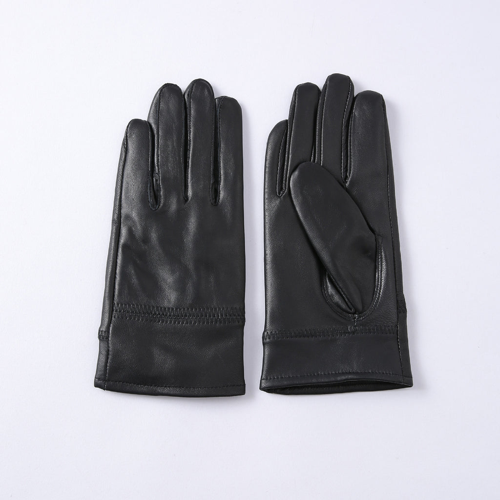 Gants d'hiver en cuir véritable pour hommes