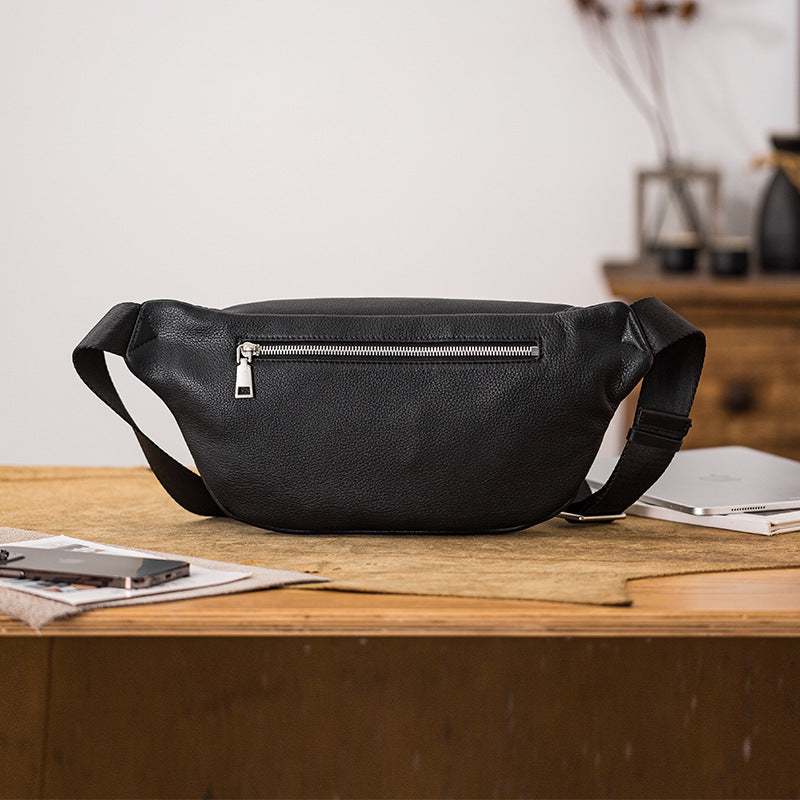 Sac Crossbody en cuir Sac de moto Sac de sport pour hommes